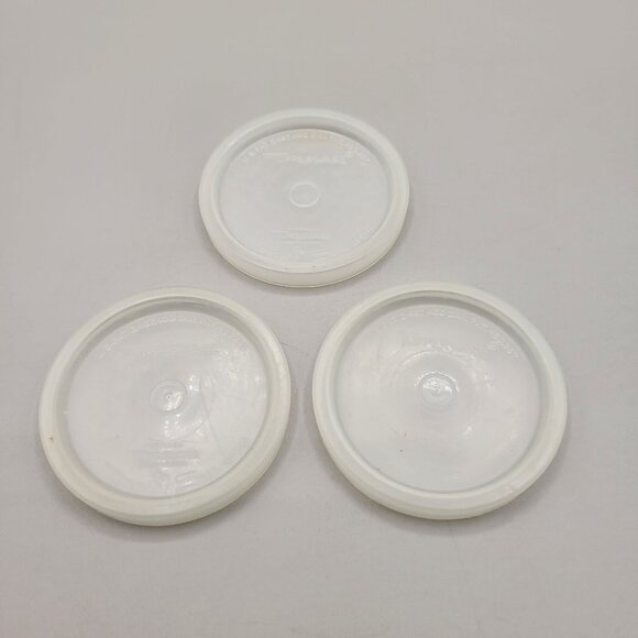 Tupperware Seal Clear Replacement Snap Lids #295 Set of 3 - Picture 1 of 2
